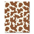 Brown White Organic Spots Rug