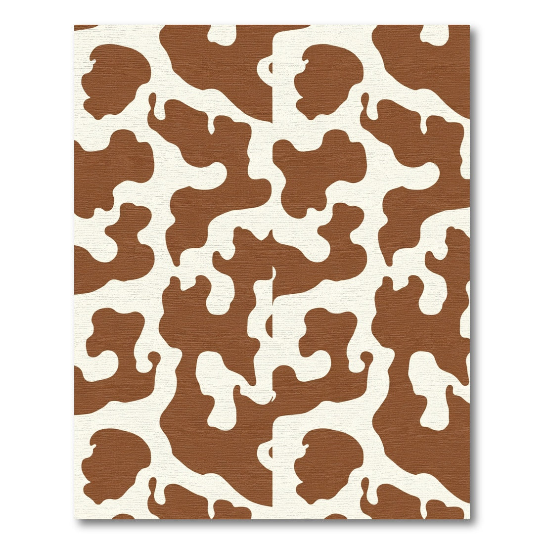 Brown White Organic Spots Rug
