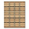 Earthy Tribal Diamond Geometric Stripes Rug