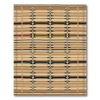 Earthy Tribal Diamond Geometric Stripes Rug