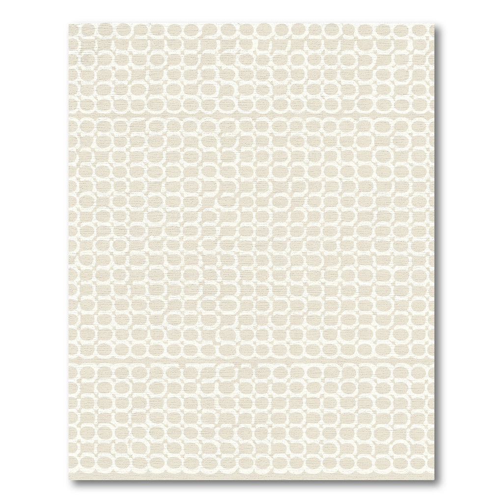 Neutral Textured Segmented Circles Rug