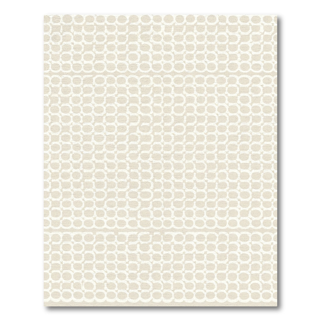 Neutral Textured Segmented Circles Rug