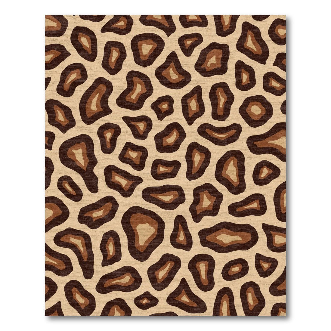 Warm Animal Spots Organic Form Rug