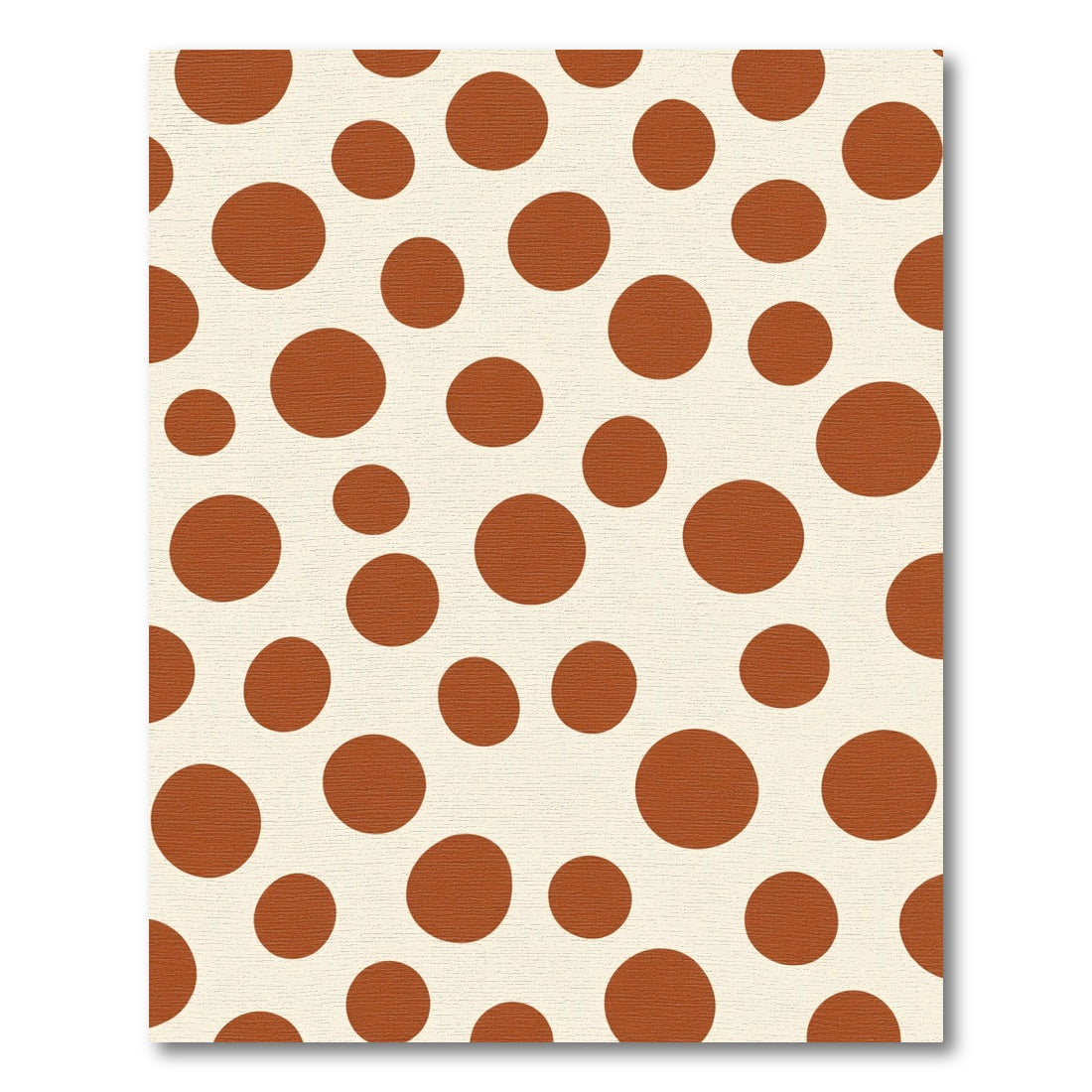 Terracotta Polka Dot Scatter Rug