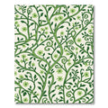 Verdant Green Floral Vine Swirl Rug