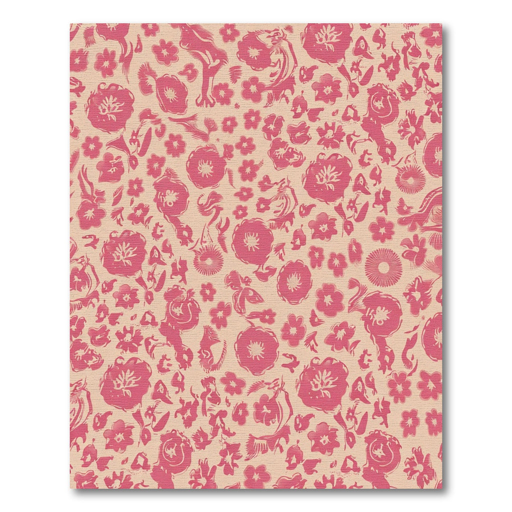 Pink Floral Whimsical Bloom Rug