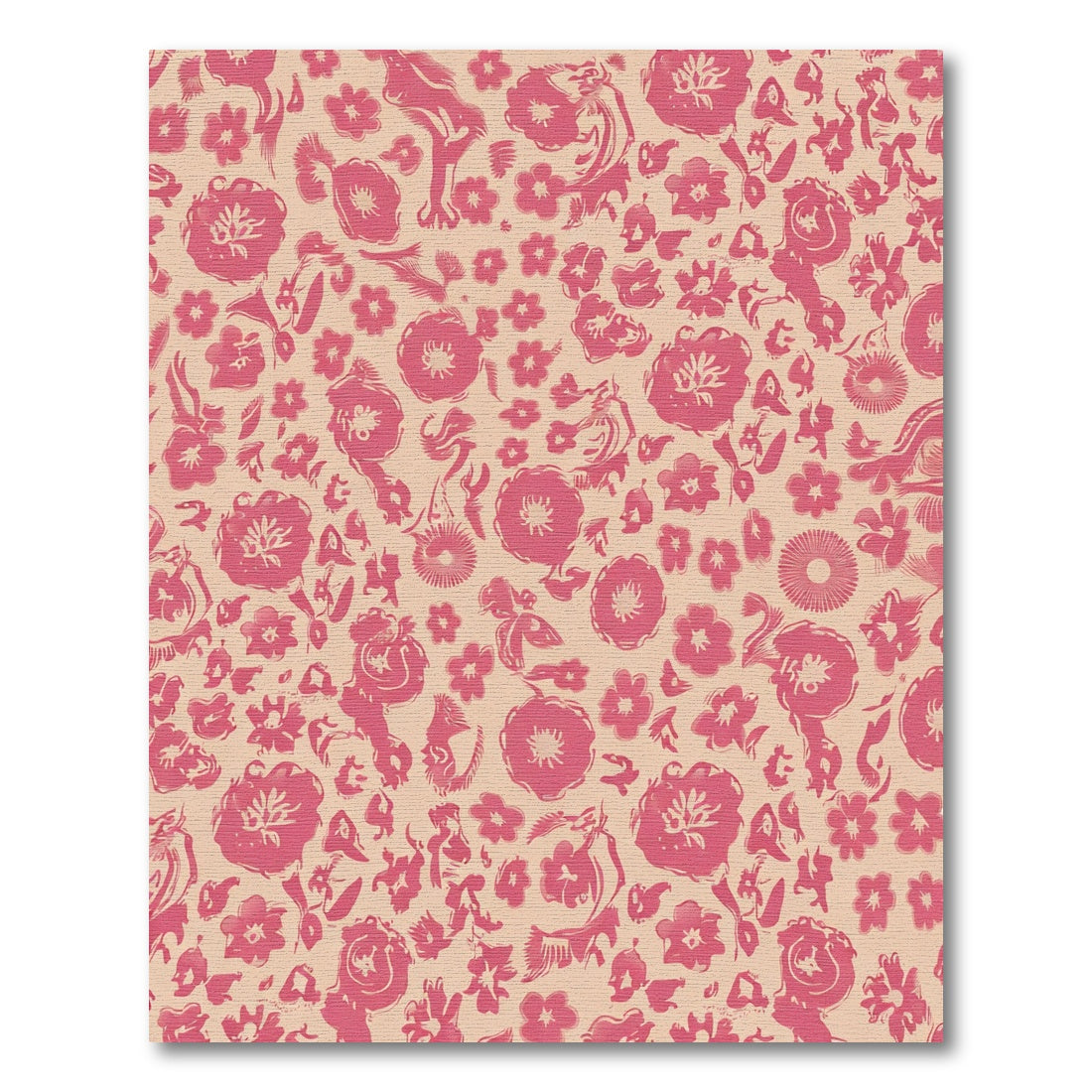 Pink Floral Whimsical Bloom Rug