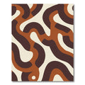 Earthy Tones Abstract Flow Rug