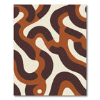 Earthy Tones Abstract Flow Rug