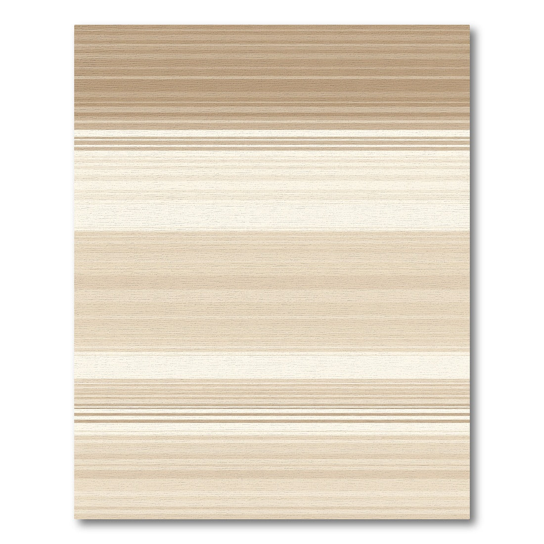 Earthy Beige Horizontal Stripe Rug