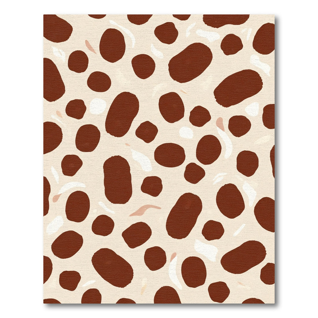 Brown Ochre Organic Dot Rug