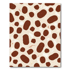 Brown Ochre Organic Dot Rug