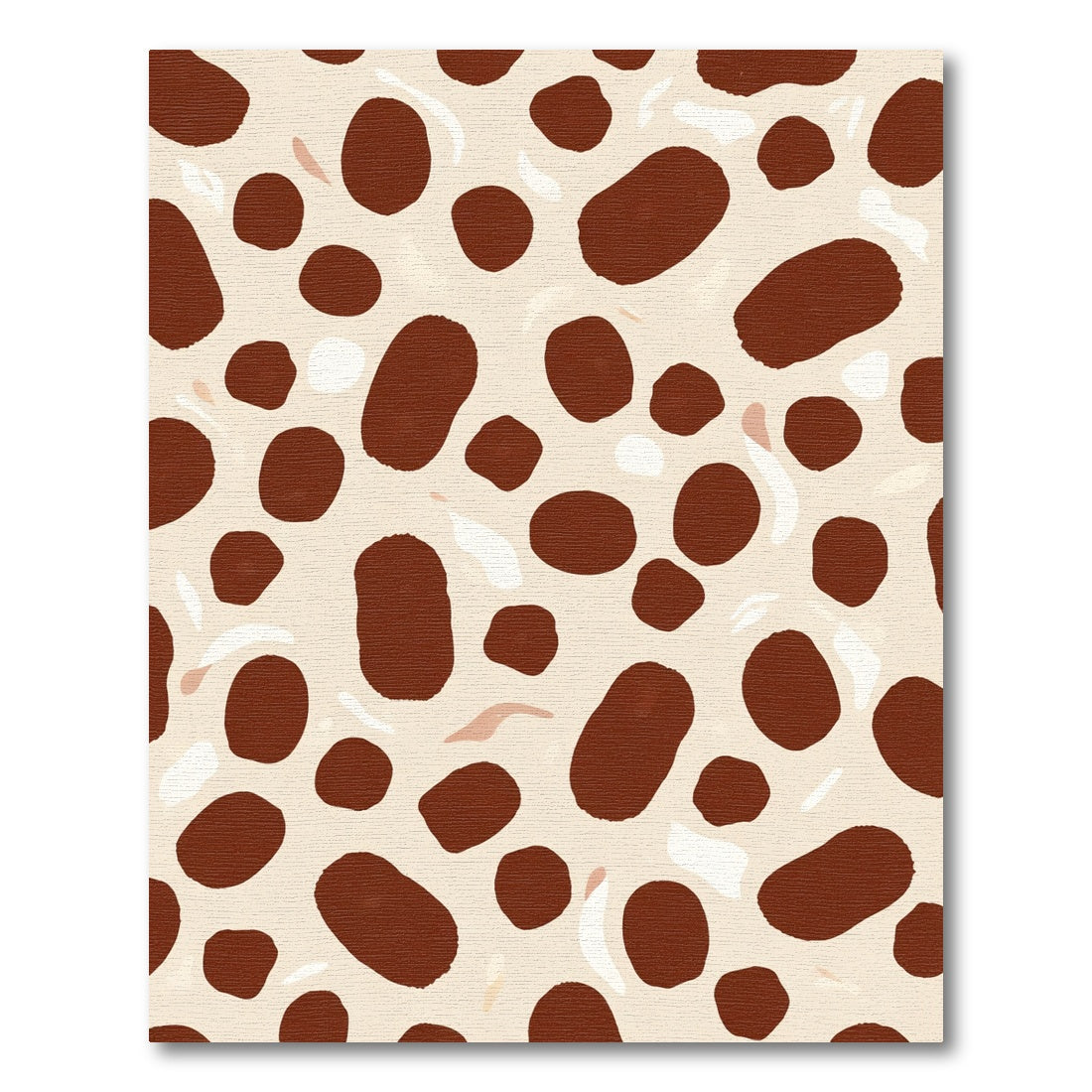 Brown Ochre Organic Dot Rug