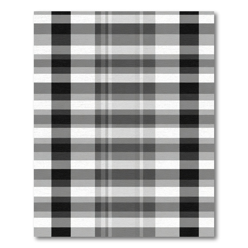 Monochromatic Plaid Grid Rug