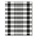 Monochromatic Plaid Grid Rug