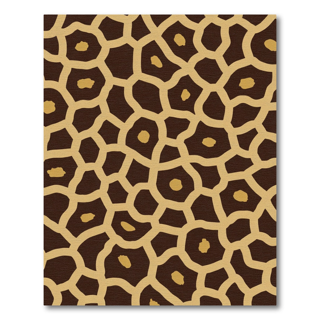 Brown Tan Giraffe Spot Texture Rug