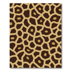 Brown Tan Giraffe Spot Texture Rug
