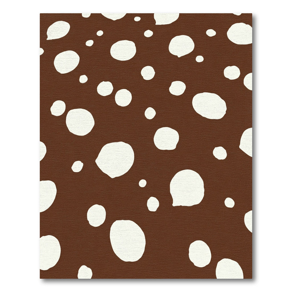 Brown White Polka Dot Scatter Rug