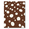 Brown White Polka Dot Scatter Rug