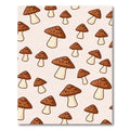Brown Mushroom Whimsical Pattern Rug