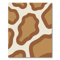 Earthy Brown Organic Blob Rug