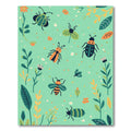 Whimsical Insects and Plants Garden Rug