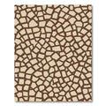 Brown Beige Organic Fragment Mosaic Rug