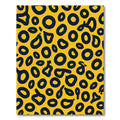 Bold Yellow Navy Abstract Spots Rug