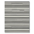 Modern Gray Black White Stripe Rug