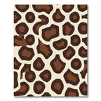 Bold Brown Giraffe Spots Rug