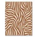 Earthy Tone Abstract Zebra Stripes Rug