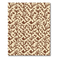 Brown Coral Organic Repeating Pattern Rug