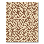 Brown Coral Organic Repeating Pattern Rug