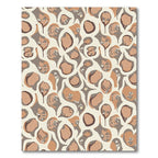 Earthy Tone Abstract Organic Shapes Rug