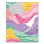 Soft Pastel Wavy Landscape Rug