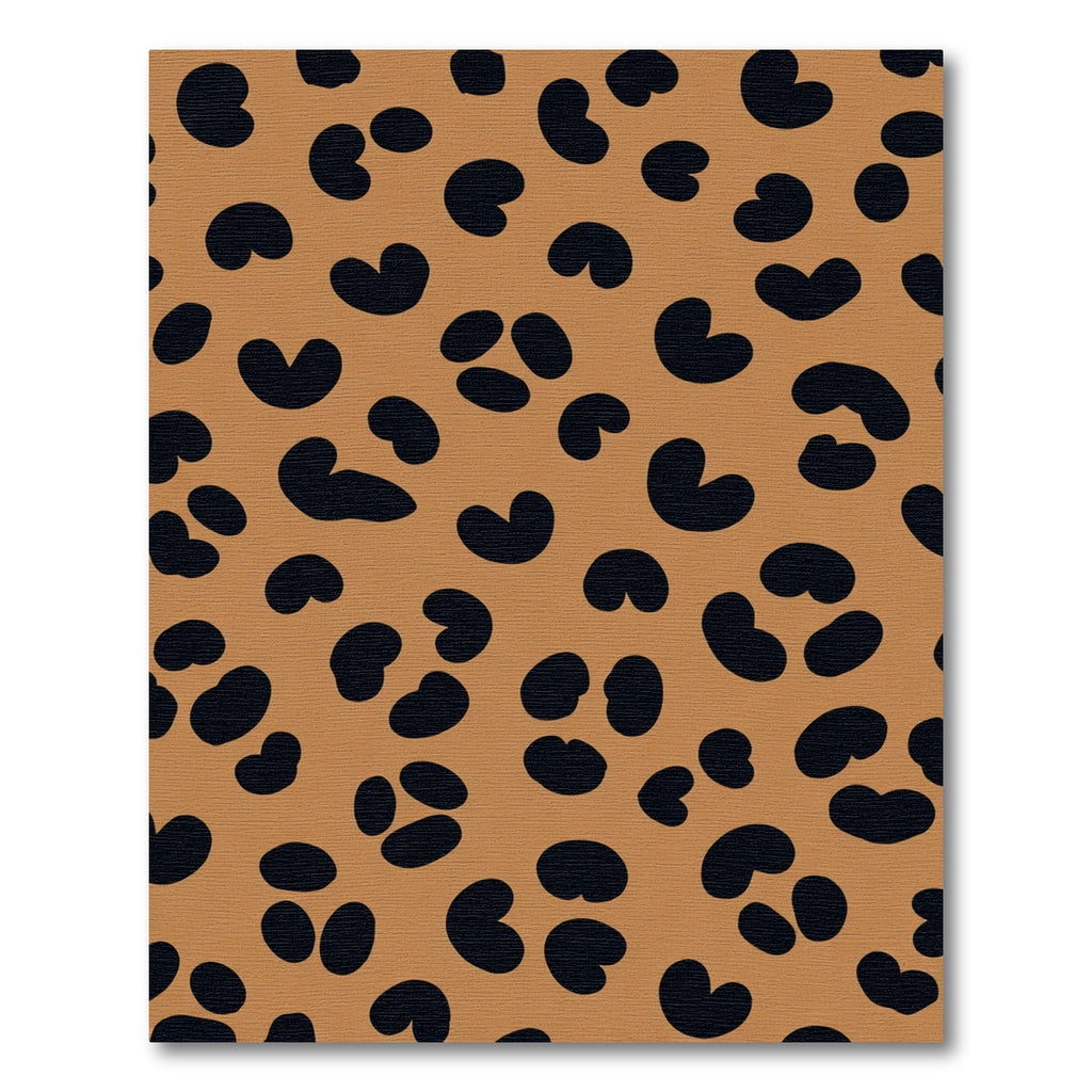 Bronze Black Leopard Print Spots Rug