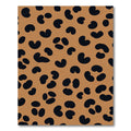 Bronze Black Leopard Print Spots Rug