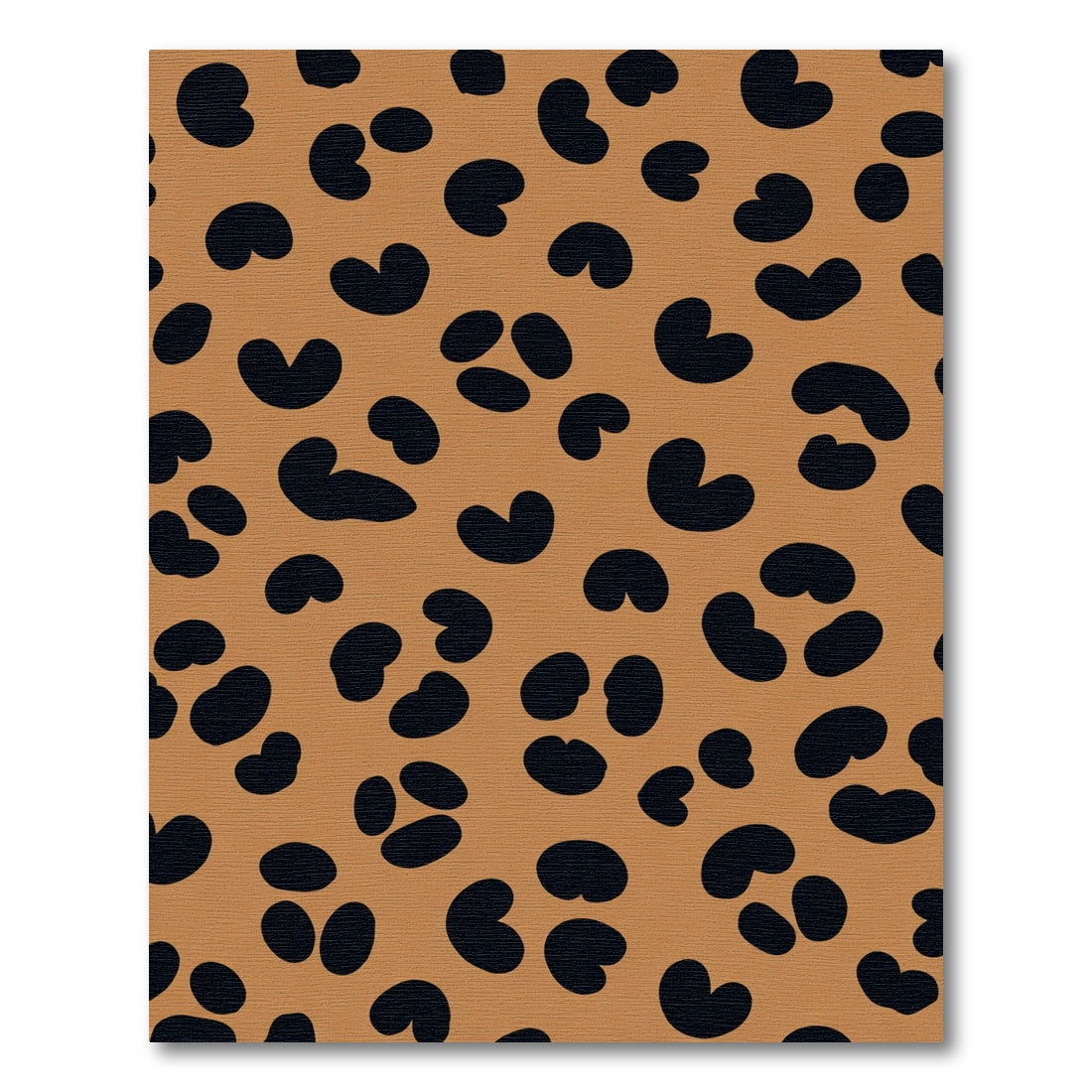 Bronze Black Leopard Print Spots Rug