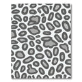 Monochromatic Gray Animal Print Spots Rug