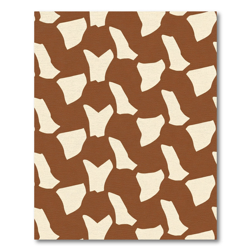 Brown Cream Irregular Spots Rug