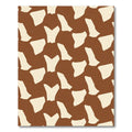 Brown Cream Irregular Spots Rug