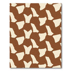 Brown Cream Irregular Spots Rug