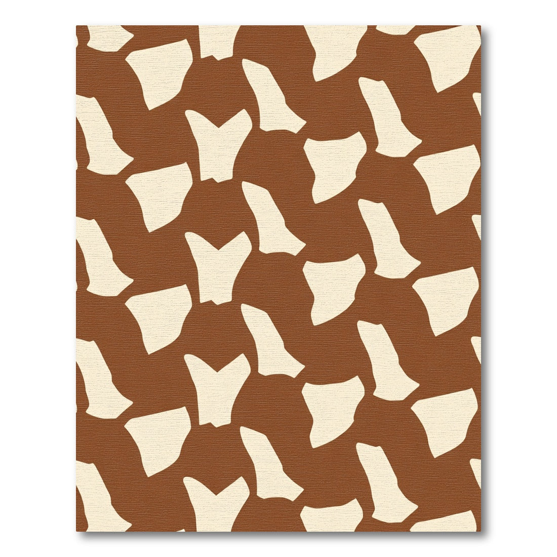 Brown Cream Irregular Spots Rug