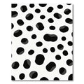 Black White Spot Abstract Rug