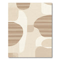 Neutral Abstract Organic Shapes Rug