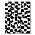 Monochrome Abstract Squared Composition Rug