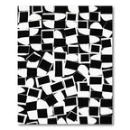 Monochrome Abstract Squared Composition Rug