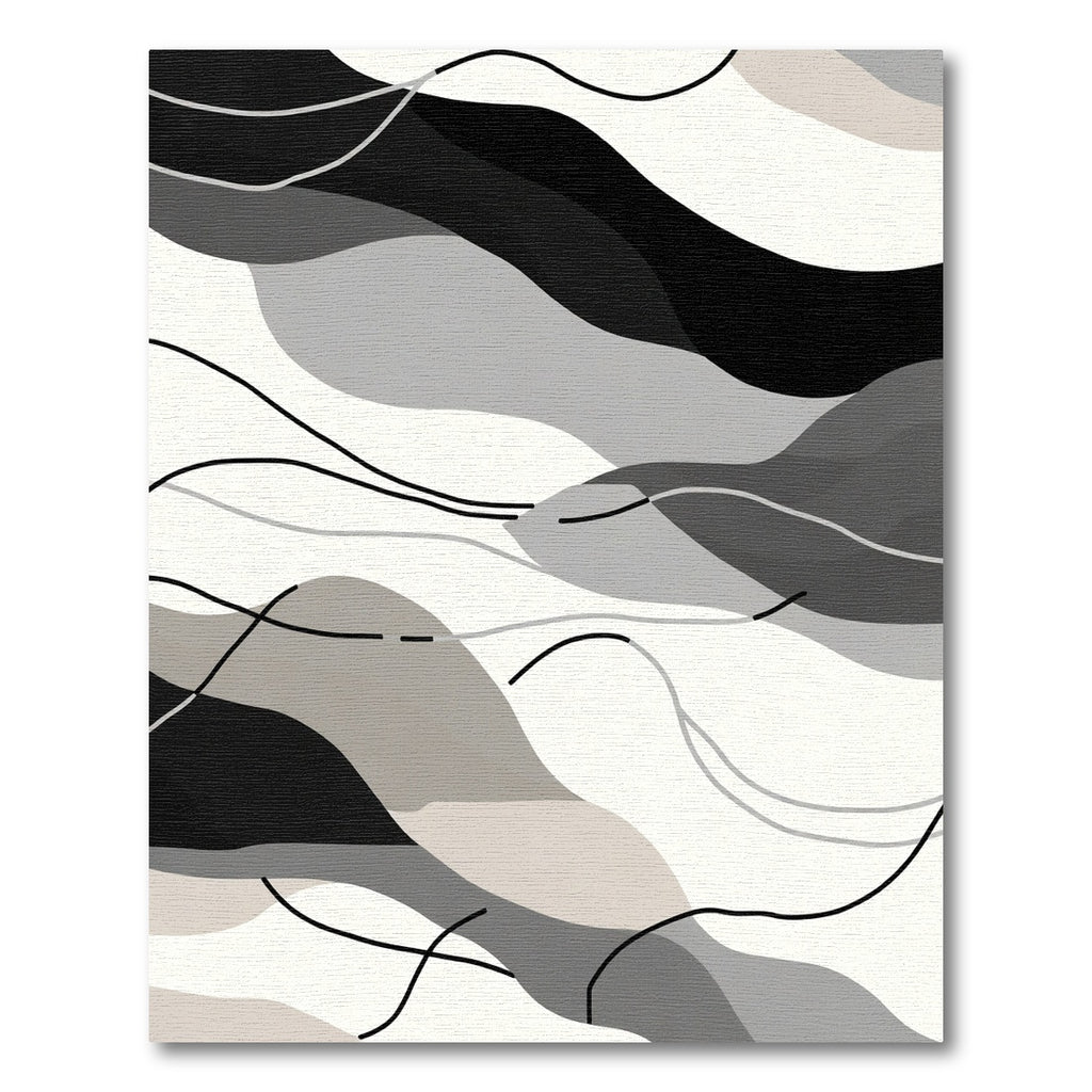 Mono Wave Organic Flow Rug