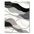 Mono Wave Organic Flow Rug
