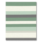 Sage Green Horizontal Stripe Rug